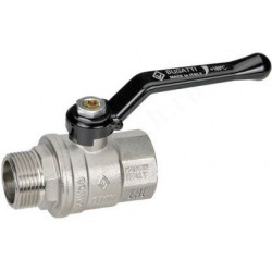 Кран шаровой резьб. 3/4", PN40, Bugatti OREGON 305, латунь, вн.р.- нар.р., с рычагом