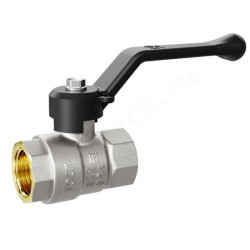 Кран шаровой резьб. 1/2", PN40, LD Pride, латунь Н/П, вн.р.- вн.р., с рычагом