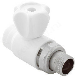 Кран шаровой пайка-резьб. DN25 - 3/4", PN25, RTP, полипропилен, нар.р., барашек