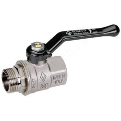 Кран шаровой резьб. 2", PN20, Bugatti NEW JERSEY 915, латунь, вн.р.- нар.р., с рычагом