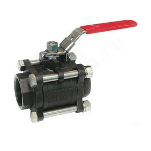 Кран шаровой резьб. 2 1/2", PN40, Tecofi BS5379BSP, сталь, вн.р.- вн.р., с рычагом