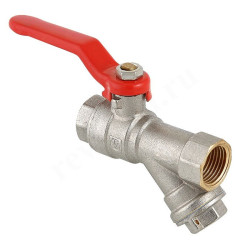 Кран шаровой резьб. 3/4", PN16, Valtec VT.292.N, латунь, вн.р.- вн.р., с рычагом, со встроенным филь