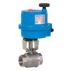 Кран шаровой резьб. 1/4", PN140, Tecofi BS6179 V14, сталь нержавеющая, вн.р.- вн.р., электропривод 2