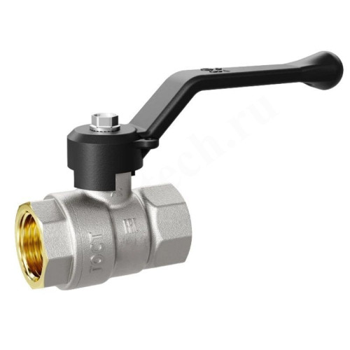 Кран шаровой резьб. 3/4", PN40, LD Pride, латунь Н/П, вн.р.- вн.р., с рычагом