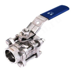 Кран шаровой под приварку DN20, PN64, Tecofi BS6377BW, сталь нержавеющая, с рычагом