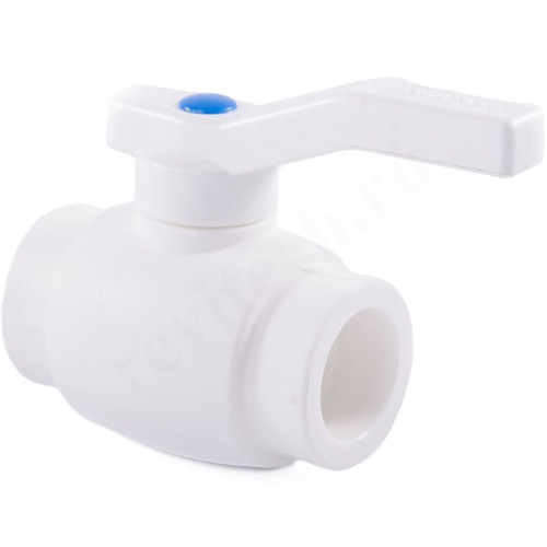 Кран шаровой пайка DN25, PN25, RTP, полипропилен, с рычагом