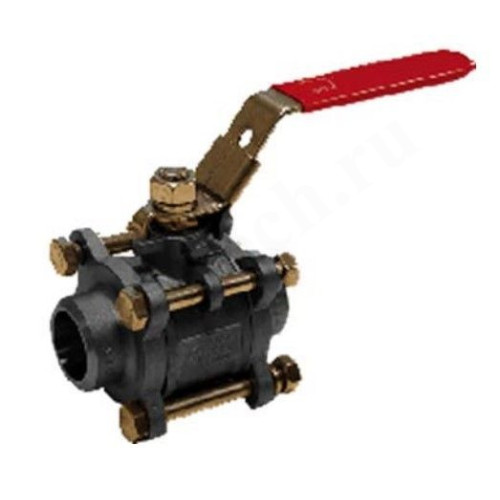 Кран шаровой резьб. 1/4", PN63, Tecofi BS5379NPT, сталь, вн.р.- вн.р., с рычагом