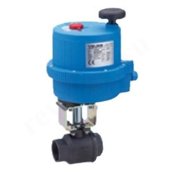 Кран шаровой резьб. 1", PN50, Tecofi BS5179 V24, сталь, вн.р.- вн.р., электропривод 220В