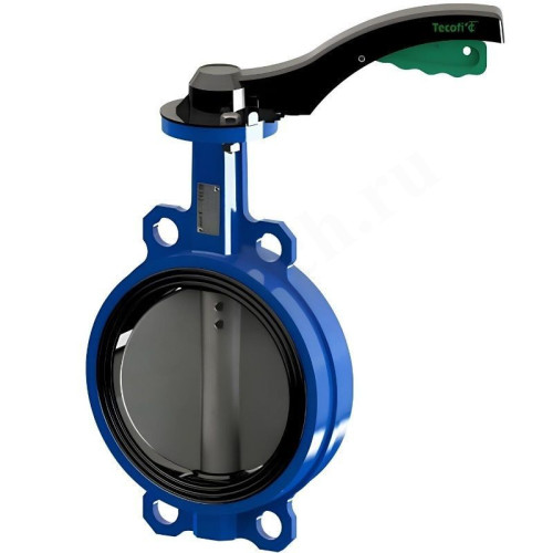 Затвор дисковый межфланц. DN150, PN16, Tecofi VPG TECFLY 4448-02, чугун, с рычагом