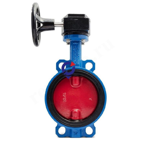 Затвор дисковый межфланц. DN100, PN16, Tecofi VPI TECFLY 4448-08, чугун, редуктор со штурвалом