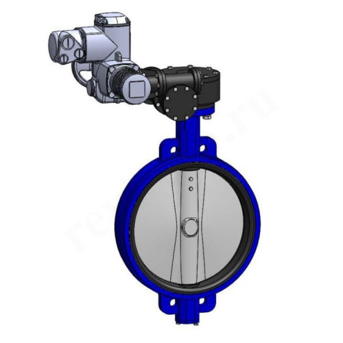 Затвор дисковый межфланц. DN500, PN10, Tecofi VPE4408 U04, чугун, электропривод 400В