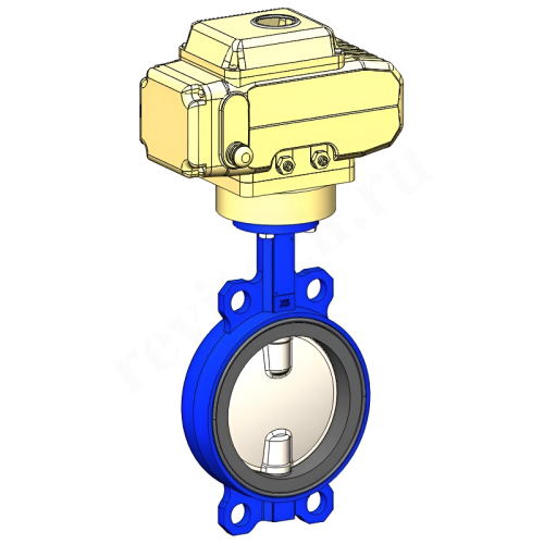 Затвор дисковый межфланц. DN40, PN16, Tecofi VPI4449 N24, чугун, электропривод 230В