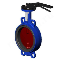 Затвор дисковый межфланц. DN200, PN16, Tecofi VPI4448 02, чугун, с рычагом