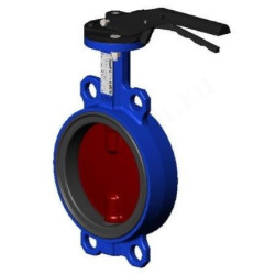 Затвор дисковый межфланц. DN100, PN16, Tecofi VPI TECFLY 4448-02, чугун, с рычагом