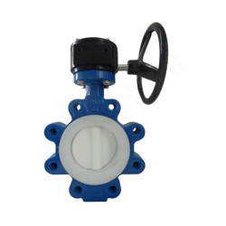 Затвор дисковый межфланц. DN150, PN16, Tecofi VP4649 08, чугун, редуктор со штурвалом