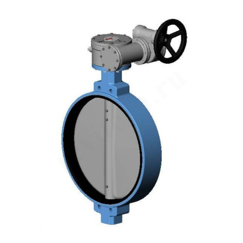 Затвор дисковый межфланц. DN250, PN10, Tecofi VP4449 08, чугун, редуктор со штурвалом