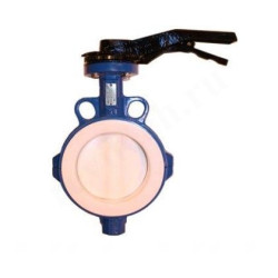 Затвор дисковый межфланц. DN40, PN16, Tecofi VP4449 02, чугун, с рычагом