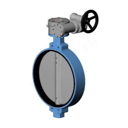 Затвор дисковый межфланц. DN200, PN10, Tecofi VP4449 08, чугун, редуктор со штурвалом