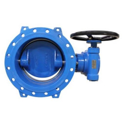 Затвор дисковый межфланц. DN250, PN40, Tecofi VP4261 08 Tecwat, чугун, редуктор со штурвалом