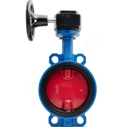 Затвор дисковый межфланц. DN250, PN16, Tecofi VPI TECFLY 4448-08, чугун, редуктор со штурвалом