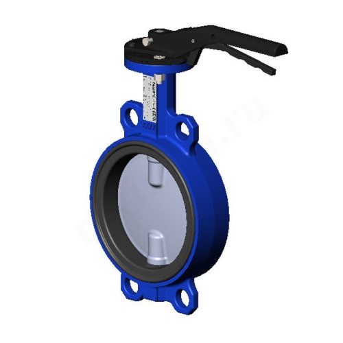 Затвор дисковый межфланц. DN300, PN16, Tecofi VPI4449 02, чугун, с рычагом