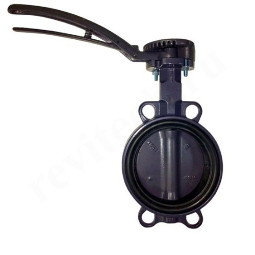 Затвор дисковый межфланц. DN150, PN16, Ридан ЗДМ, чугун, с рычагом