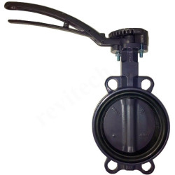Затвор дисковый межфланц. DN125, PN16, Ридан ЗДМ 03.16.125, чугун, с рычагом