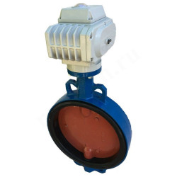 Затвор дисковый межфланц. DN80, PN16, Tecofi VPI4448 N24, чугун, электропривод 230В
