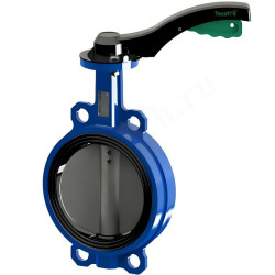 Затвор дисковый межфланц. DN100, PN16, Tecofi VPG TECFLY 4448-02, чугун, с рычагом