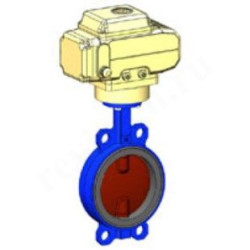 Затвор дисковый межфланц. DN50, PN16, Tecofi VPI TECFLY 4448-N24, чугун, электропривод 230В