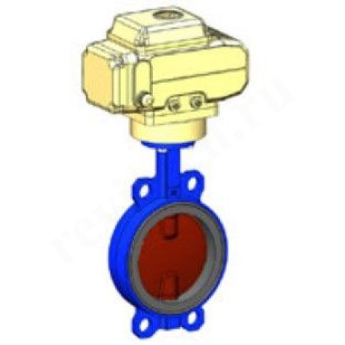 Затвор дисковый межфланц. DN50, PN16, Tecofi VPI TECFLY 4448-N24, чугун, электропривод 230В