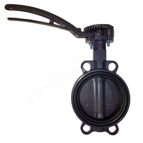 Затвор дисковый межфланц. DN50, PN16, Ридан ЗДМ, чугун, с рычагом