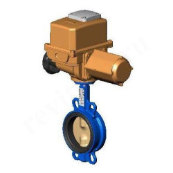 Затвор дисковый межфланц. DN250, PN16, Tecofi VPI4448 B24, чугун, электропривод 230В