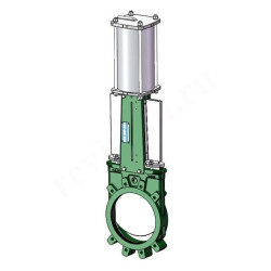 Задвижка шиберная межфланц. DN150, PN10, Tecofi VGB3400N 03, чугун, пневмопривод