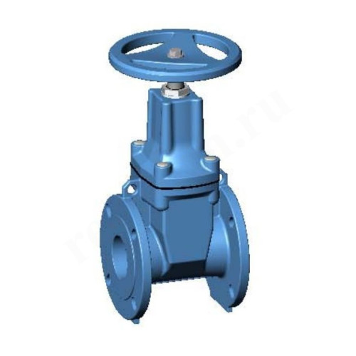 Задвижка клиновая фланц. DN80, PN16, Tecofi VOC4241 00, чугун, штурвал