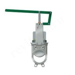 Задвижка шиберная межфланц. DN125, PN10, Tecofi VG6400 02, сталь нержавеющая, с рычагом