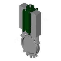Задвижка шиберная межфланц. DN100, PN10, Tecofi VG6400 004, сталь нержавеющая, без привода