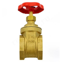 Задвижка клиновая резьб. 1 1/4", PN10, Grundfos, латунь