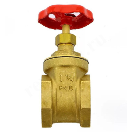 Задвижка клиновая резьб. 1 1/4", PN10, Grundfos, латунь