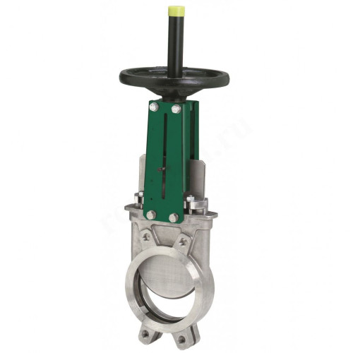 Задвижка шиберная межфланц. DN80, PN10, Tecofi VGT3400 00, чугун, штурвал