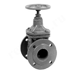 Задвижка клиновая фланц. DN80, PN10, Grundfos, чугун, штурвал