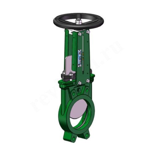 Задвижка шиберная межфланц. DN200, PN10, Tecofi VGB3400N 001, чугун, штурвал