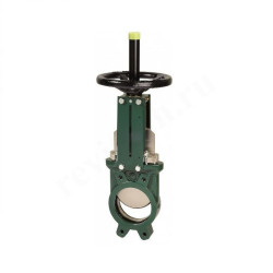 Задвижка шиберная межфланц. DN450, PN10, Tecofi VG3400 00, чугун, штурвал