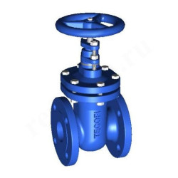 Задвижка клиновая фланц. DN125, PN16, Tecofi V4246, чугун, штурвал