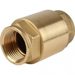 Клапан обратный осевой резьб. 1", PN25, ITAP EUROPA, латунь, затвор-сталь нержавеющая