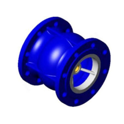Клапан обратный осевой фланц. DN80, PN16, Tecofi CA3241, чугун, затвор-чугун