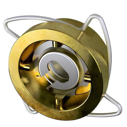 Клапан обратный осевой межфланц. DN40, PN16, ADL ГРАНЛОК CVS18, латунь, затвор-сталь нержавеющая