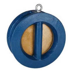 Клапан обратный двустворчатый межфланц. DN250, PN16, Tecofi CB3449, чугун, затвор-сталь нержавеющая