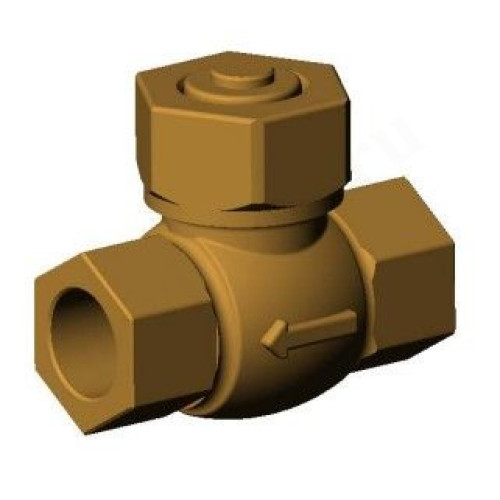 Клапан обратный подъемный резьб. 1/2", PN25, Tecofi CS2142, бронза, затвор-сталь нержавеющая, уплот.