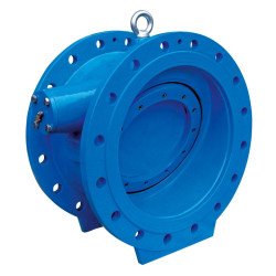Клапан обратный поворотный фланц. DN400, PN10, Tecofi CP4202, чугун, затвор-чугун ковкий, с накл.сед